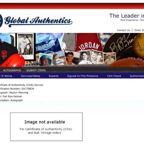 Peyton Manning Signed Helmet University Of Tennessee Volunteers JSA COA - Picture 10 of 10